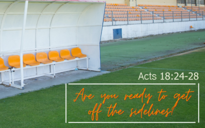 Are you ready to get off the sidelines?