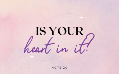 Is Your Heart in It?