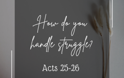 How do you handle struggle?